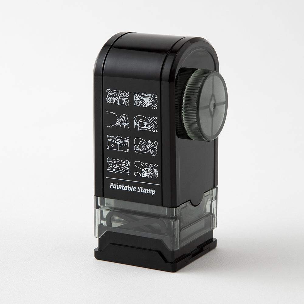 Midori Paintable Rotating Stamp Dial — Life — with packaging