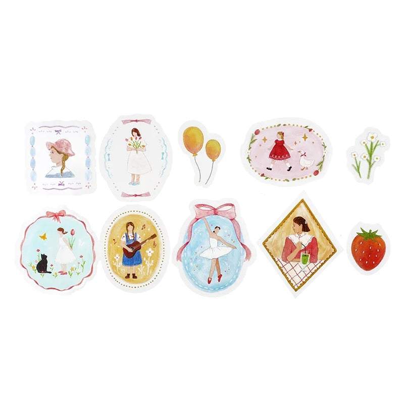BGM Clear Seal: Maiden Brooch — Girl — sheet front