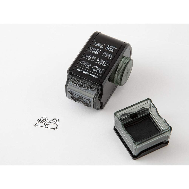 Midori Paintable Rotating Stamp Dial — Supporting My Fave — close-up of design