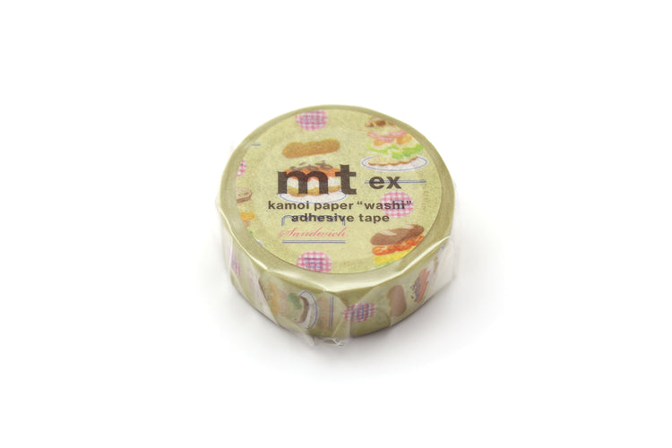 mt EX Washi Tape — Sandwich — rolled out on paper
