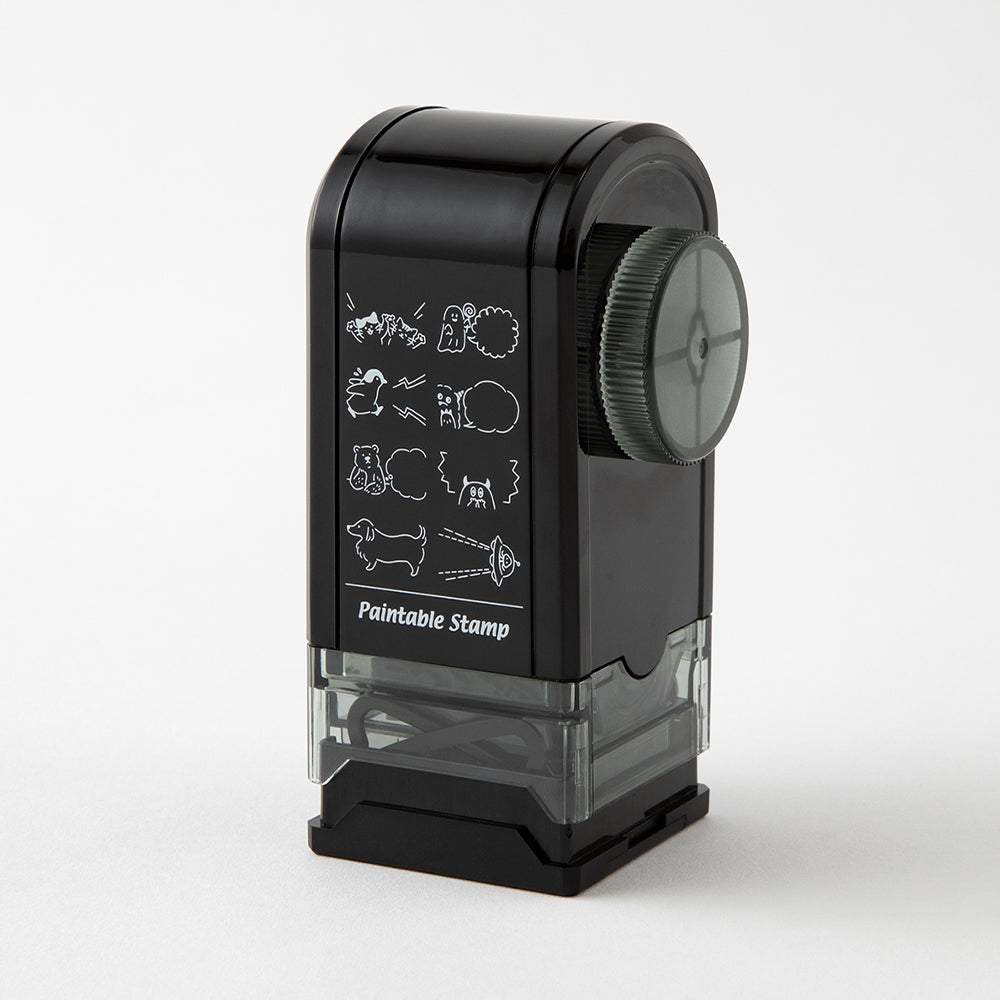 Midori Paintable Rotating Stamp Dial — Speech Bubble — with packaging