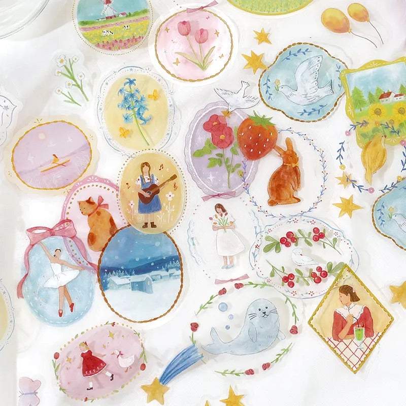 BGM Clear Seal: Maiden Brooch — Girl — flat lay
