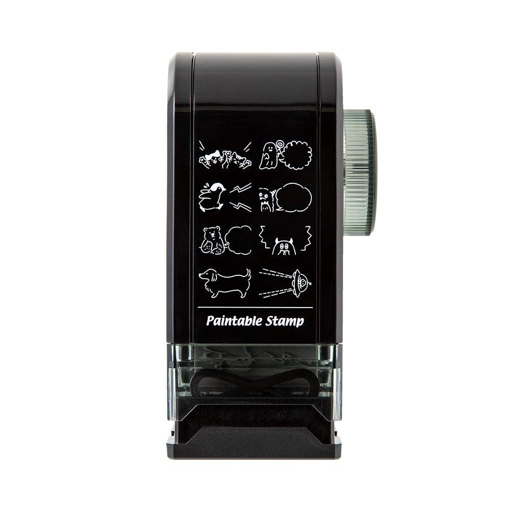 Midori Paintable Rotating Stamp Dial — Speech Bubble — stamped impression