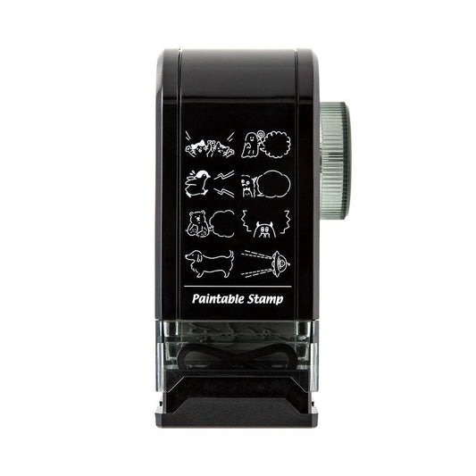Midori Paintable Rotating Stamp Dial — Speech Bubble — stamped impression