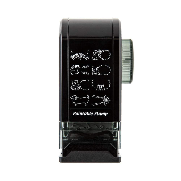 Midori Paintable Rotating Stamp Dial — Speech Bubble — stamped impression