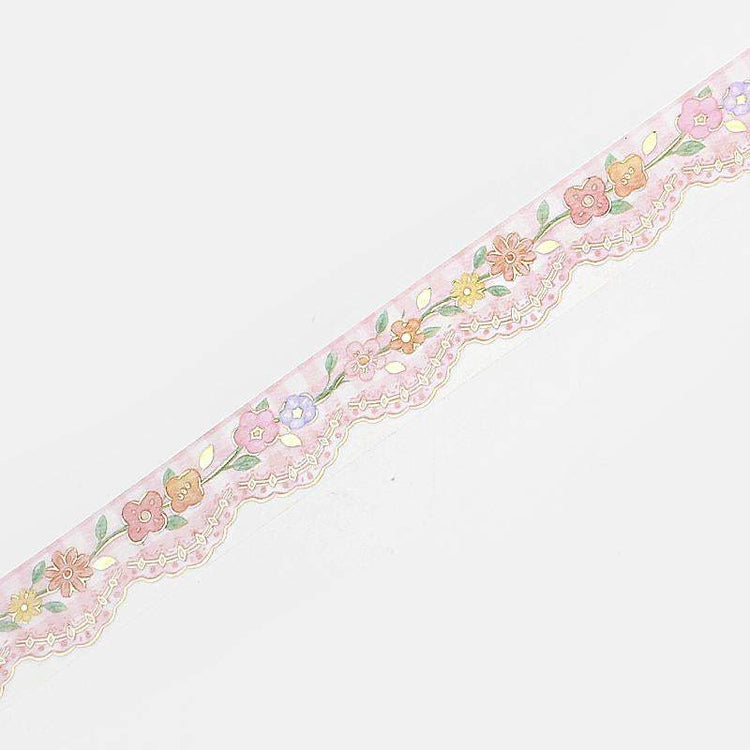 BGM Lace Pink Check Masking Tape