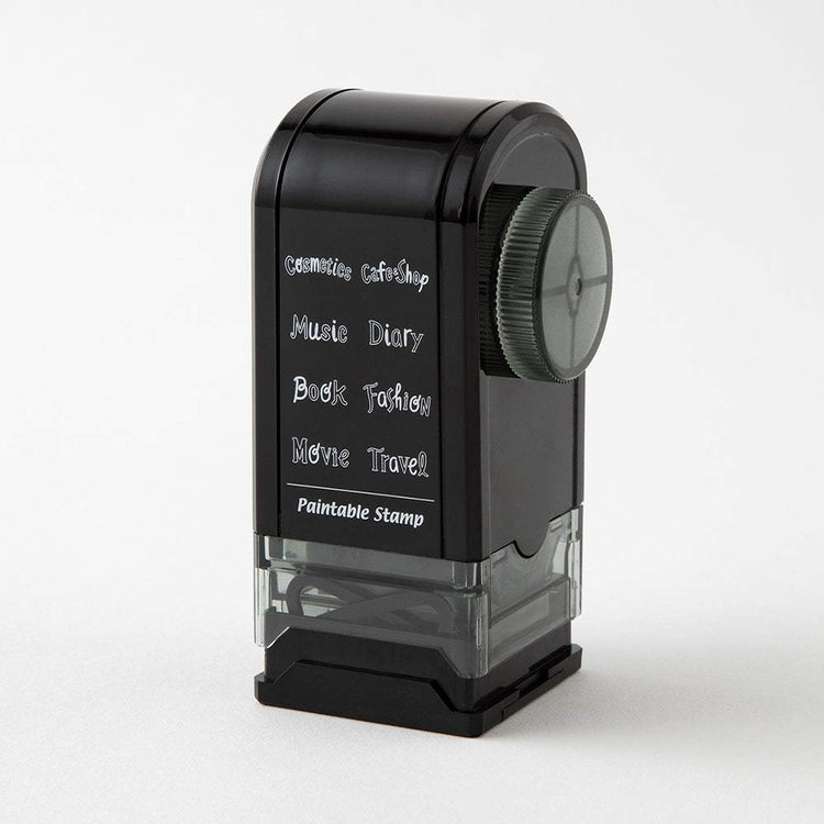 Midori Paintable Rotating Stamp Dial — Title — with packaging