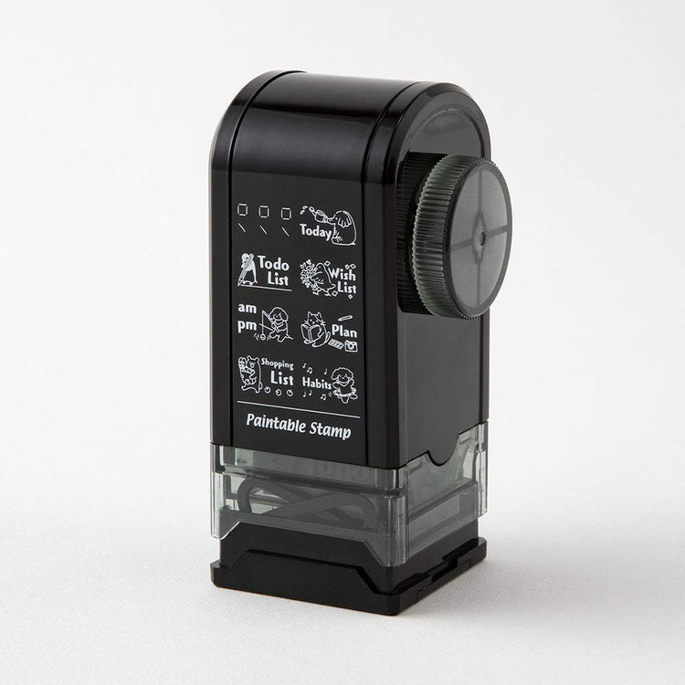 Midori Paintable Rotating Stamp Dial — List — with packaging