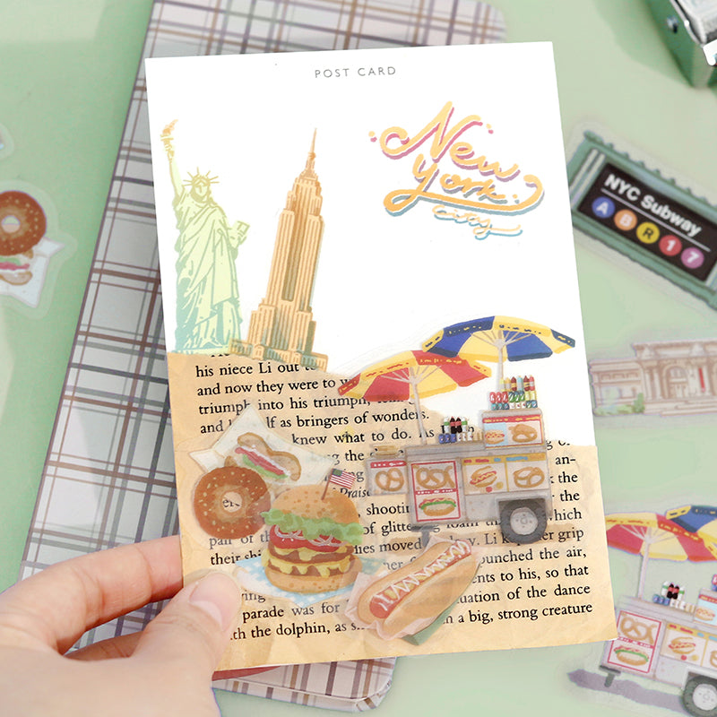 BGM Clear Seal: City Walk — New York — applied in a journal