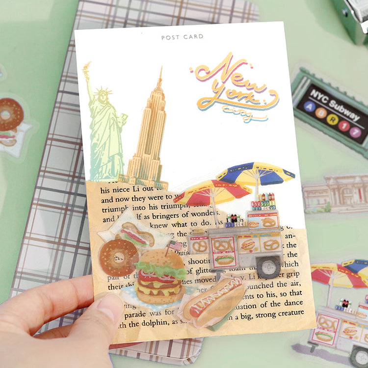 BGM Clear Seal: City Walk — New York — applied in a journal