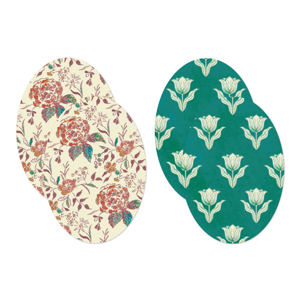 Midori Yuka Takamaru Decoration Stickers — Dark Red — close-up