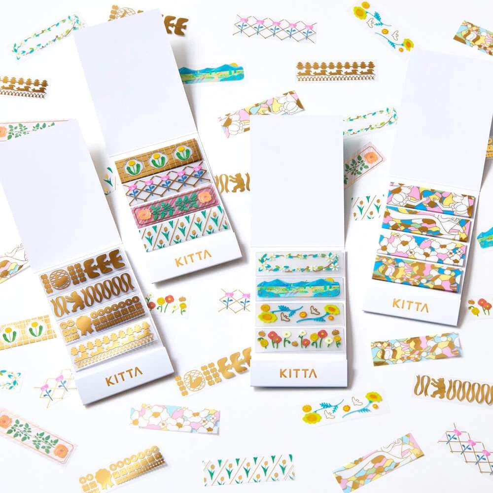 KITTA Masking Tape — Clear Uraraka Gold Foil — colour close-up