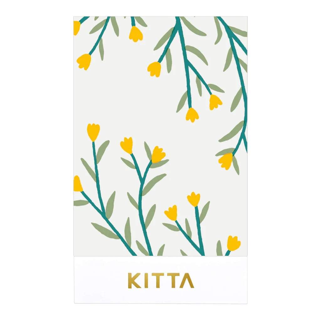 KITTA Masking Tape — Clear Flower — pattern detail