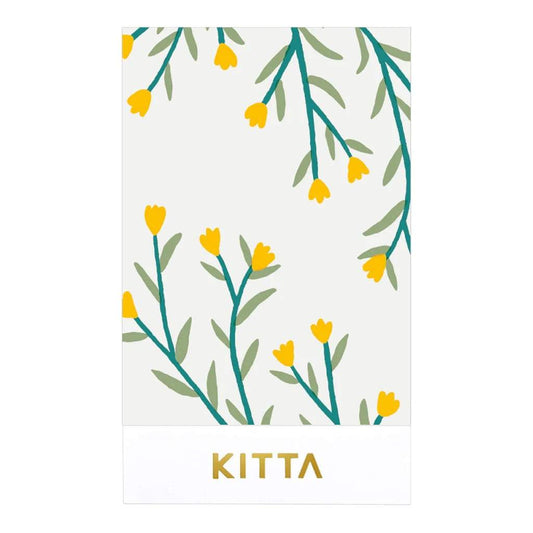 KITTA Masking Tape — Clear Flower — pattern detail