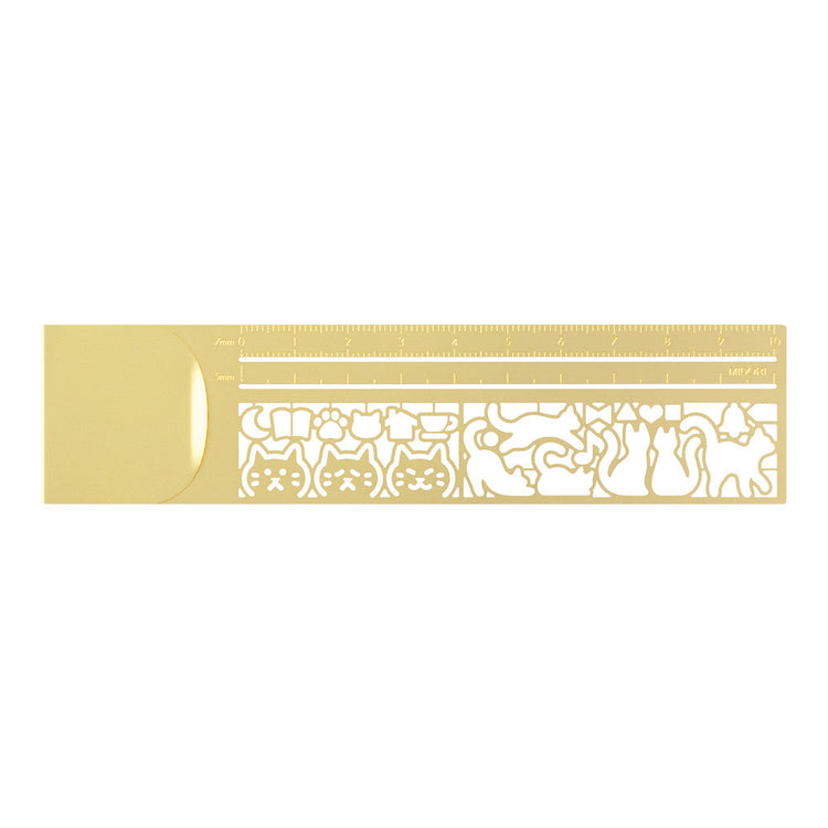 Midori Clip Ruler — Cat A — front view