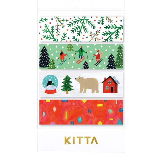 KITTA Limited Edition Masking Tape — Christmas — roll front