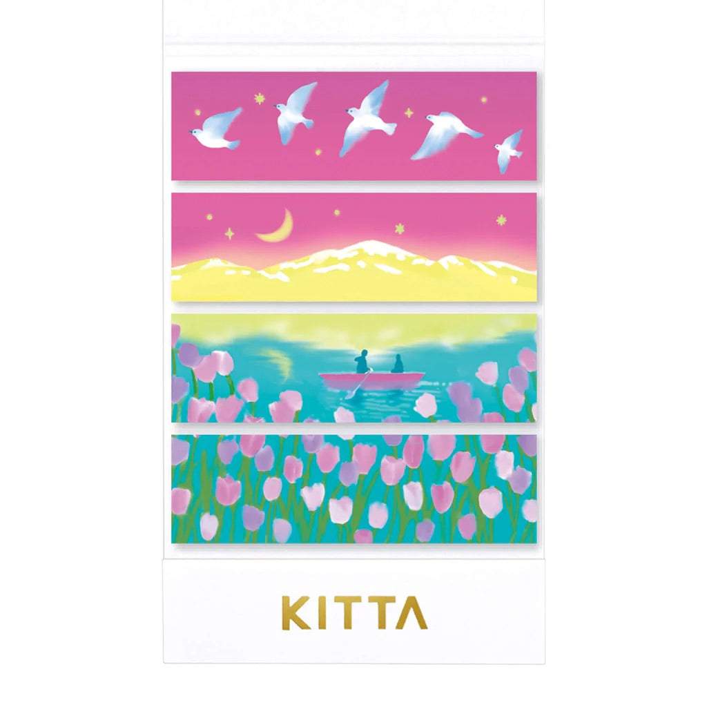 KITTA Masking Tape — Lake — roll front
