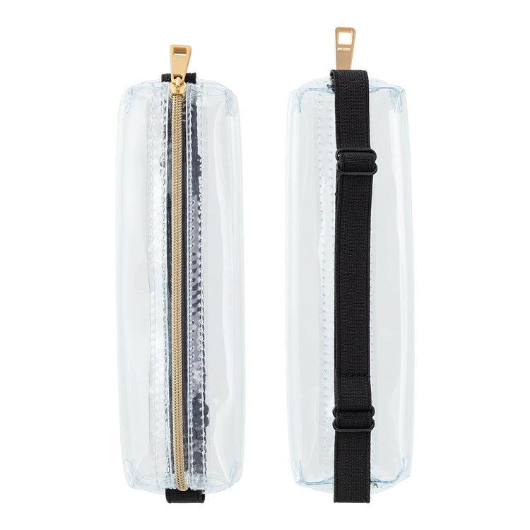 Midori Book Band Pen Case <B6-A5 Size> — Clear — detail view