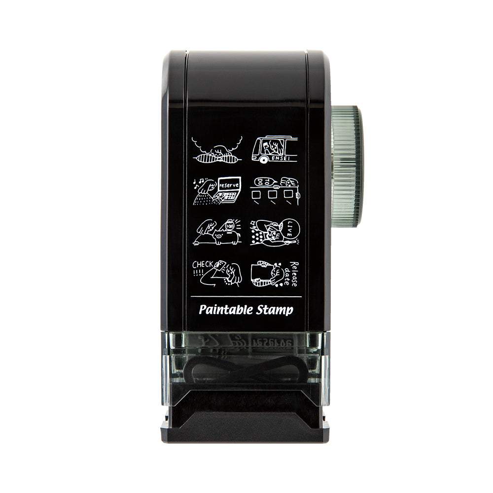 Midori Paintable Rotating Stamp Dial — Supporting My Fave — stamped impression