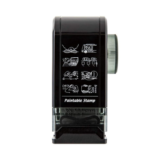 Midori Paintable Rotating Stamp Dial — Supporting My Fave — stamped impression