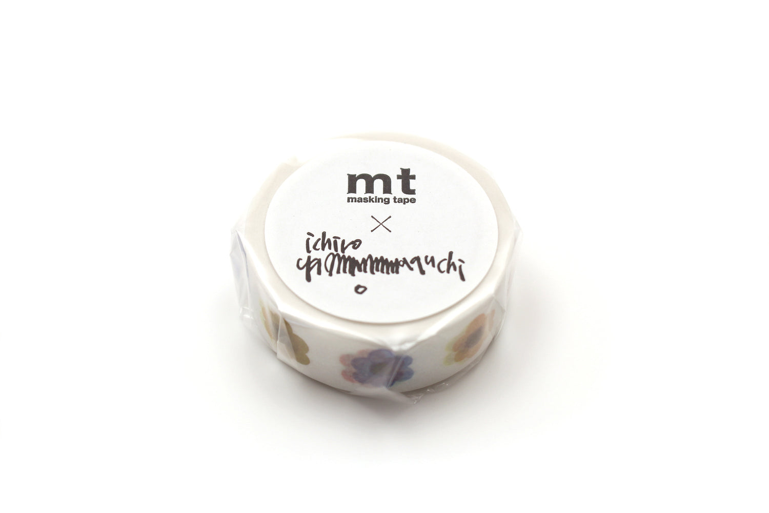 mt x Yamaguchi Ichiro Washi Tape — Hana Head — rolled out on paper