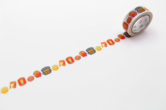 mt EX Washi Tape — Fast Food Sticker — pattern detail