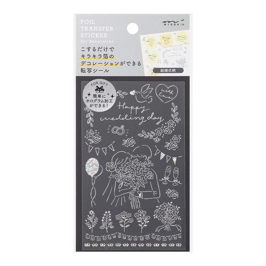 Midori Foil Transfer Sticker for Decoration — Wedding Ceremony — sheet front