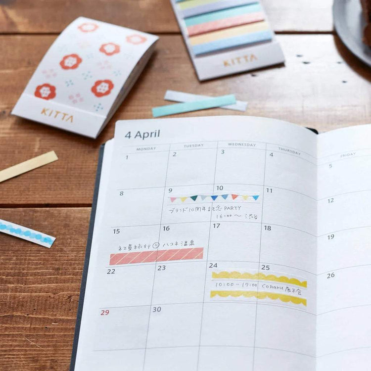 KITTA Masking Tape — Slim Stardust — roll side view