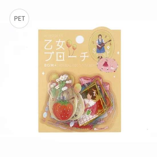 BGM Clear Seal: Maiden Brooch — Girl — sticker detail