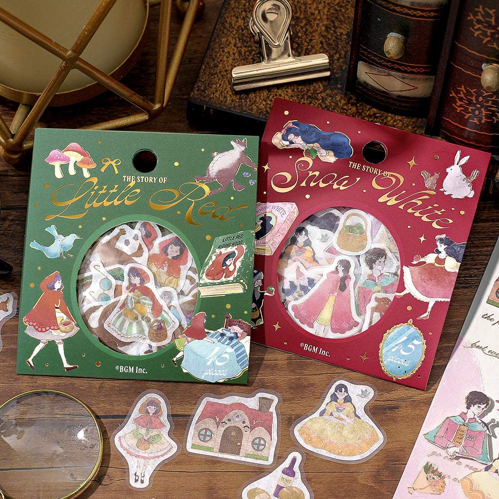 BGM Foil Stamping Flake Seal: Fairy Tale — Snow White — with packaging