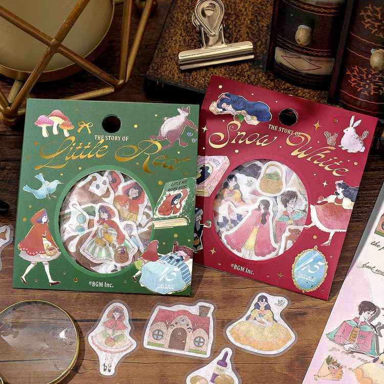 BGM Foil Stamping Flake Seal: Fairy Tale — Snow White — with packaging