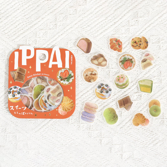 BGM Foil Stamping Flake Seal: Ippai — It's Full of Sweets — sticker detail
