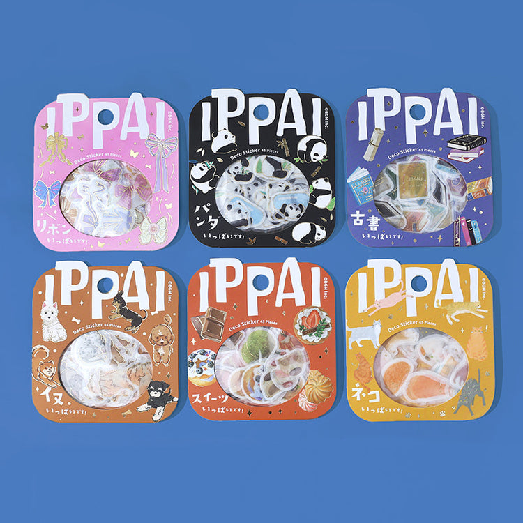 BGM Foil Stamping Flake Seal: Ippai — It's Full of Sweets — close-up
