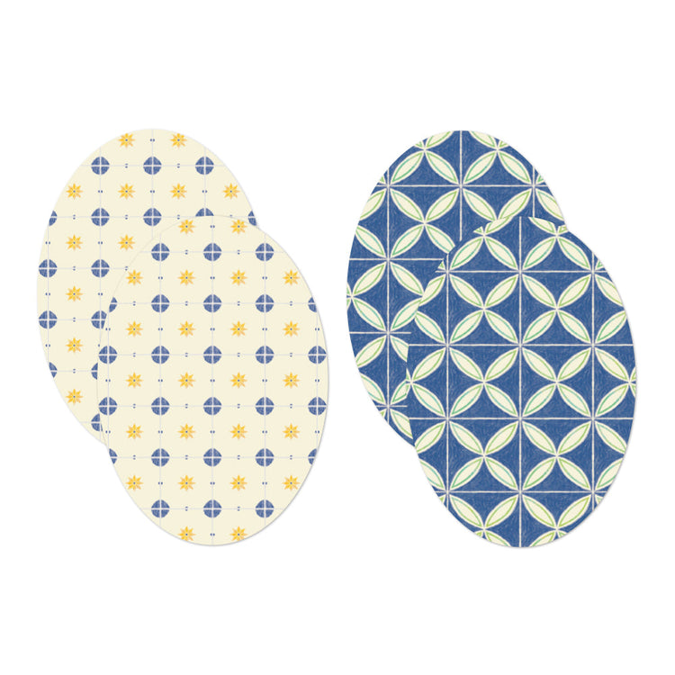 Midori Yuka Takamaru Decoration Stickers — Blue — close-up