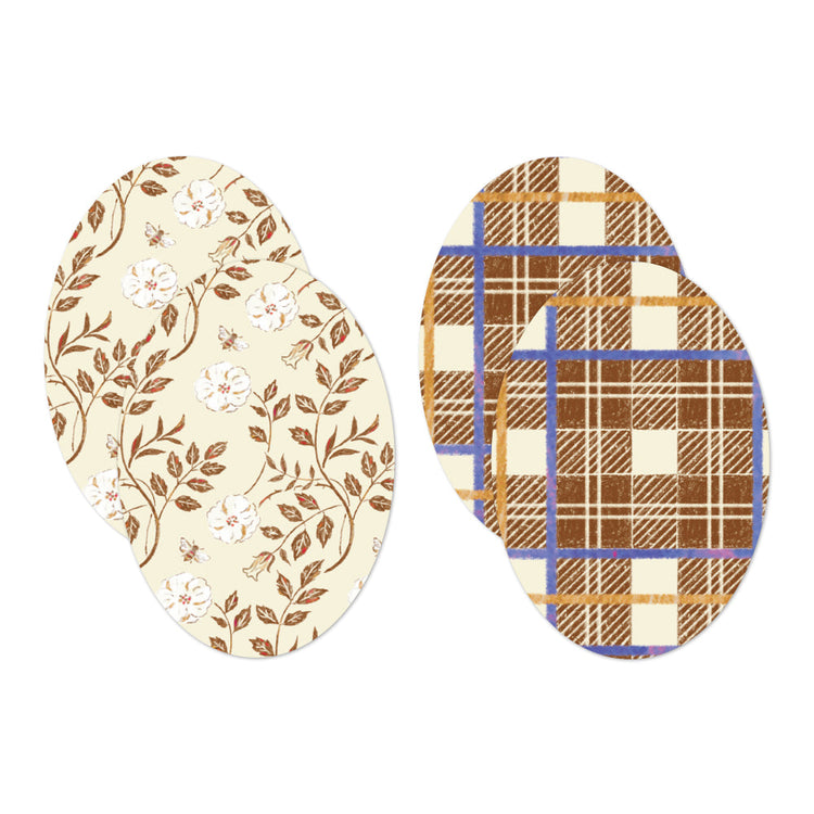 Midori Yuka Takamaru Decoration Stickers — Brown — close-up
