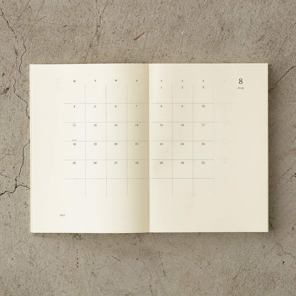 MD Notebook Diary (A5) Thin 2025 — size reference