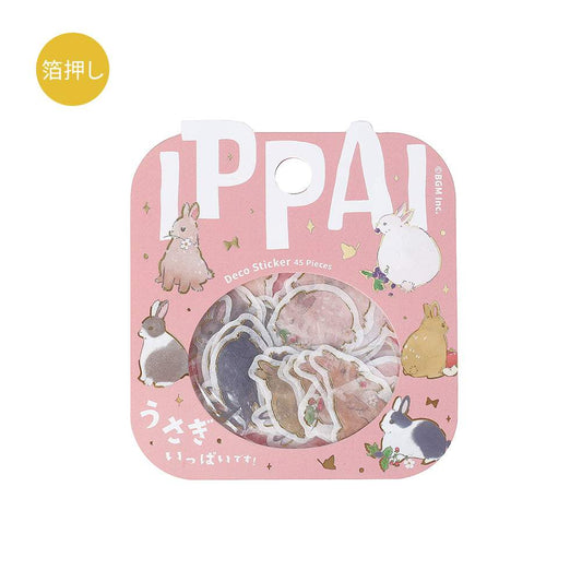BGM Foil Stamping Flake Seal: Ippai — It's Full of Rabbits — sheet front