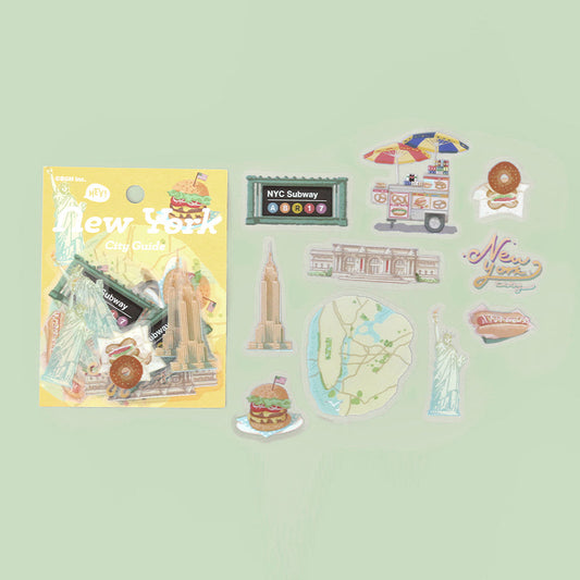 BGM Clear Seal: City Walk — New York — sticker detail