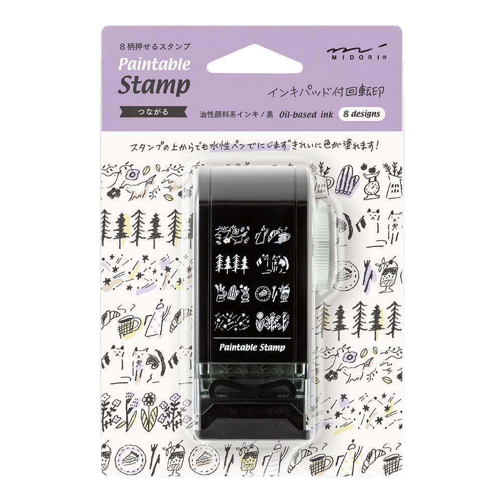 Midori Paintable Rotating Stamp Dial — Connection — stamp front