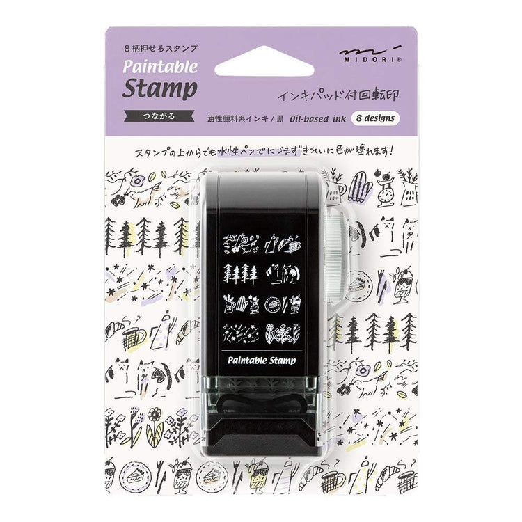 Midori Paintable Rotating Stamp Dial — Connection — stamp front