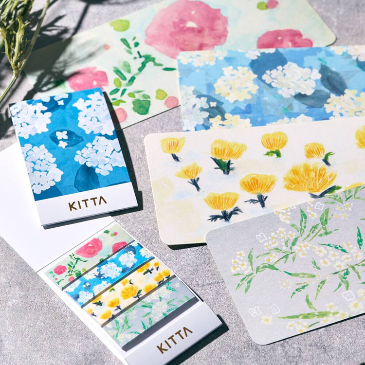KITTA Masking Tape — Flower 7 — flat lay