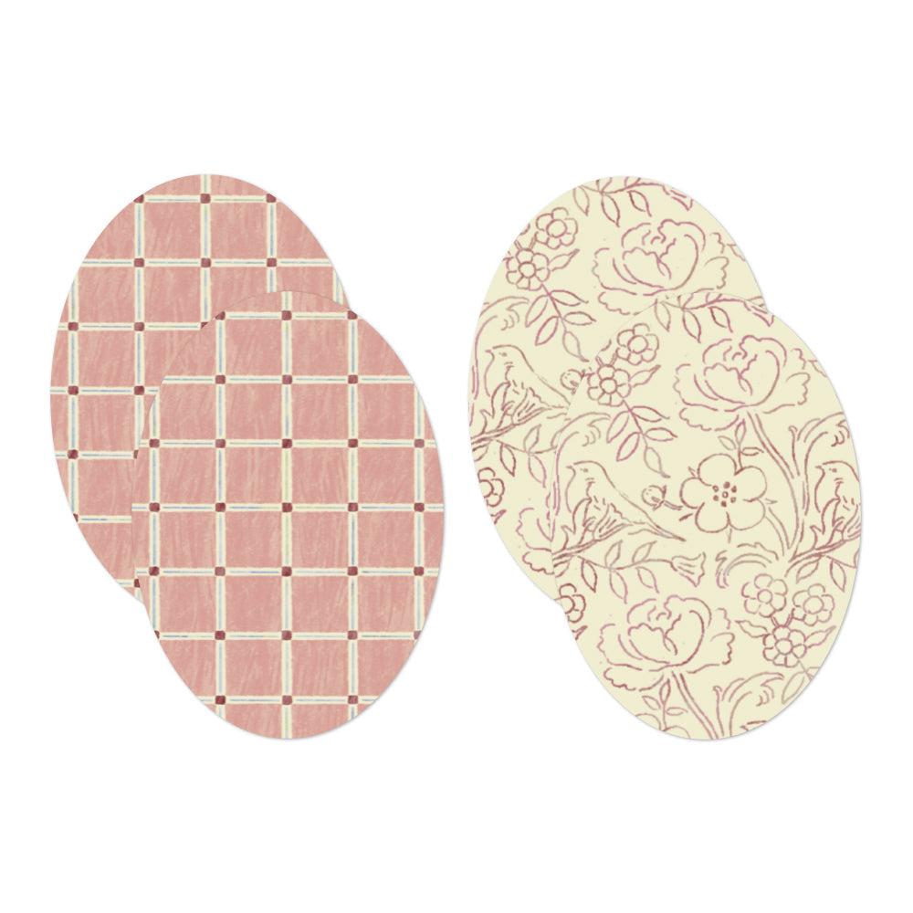 Midori Yuka Takamaru Decoration Stickers — Pink — close-up