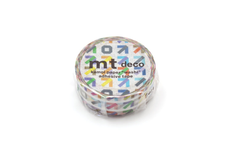 mt 1P Washi Tape — Arrow — rolled out on paper