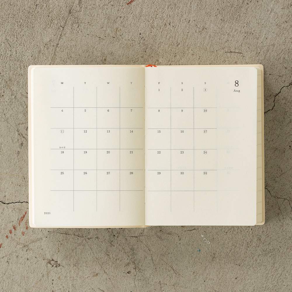MD Notebook Diary (A6) 1 Day 1 Page 2025 — size reference