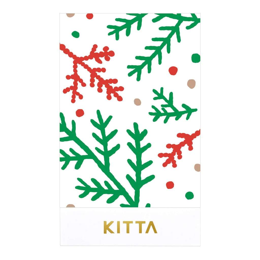 KITTA Limited Edition Masking Tape — Christmas — pattern detail