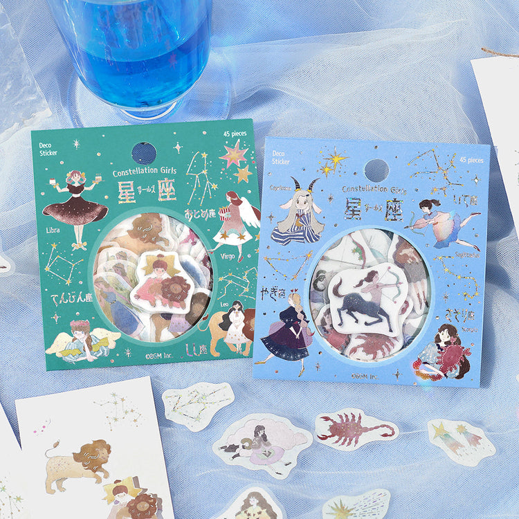 BGM Foil Stamping Flake Seal: Star Poem — Scorpio, Sagittarius & Capricorn — sticker detail