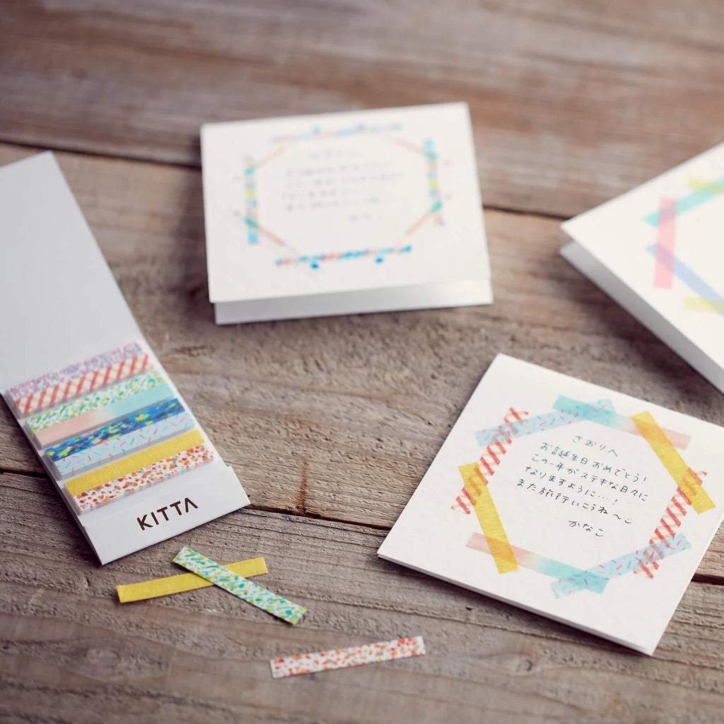 KITTA Masking Tape — Slim Stardust — flat lay