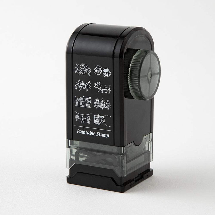 Midori Paintable Rotating Stamp Dial — Nordic Motif — with packaging