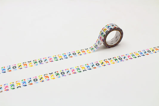 mt 1P Washi Tape — Arrow — roll front