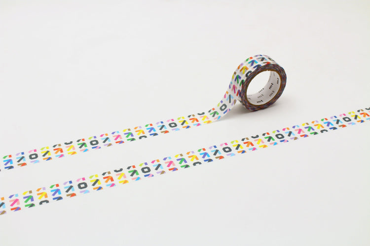 mt 1P Washi Tape — Arrow — roll front